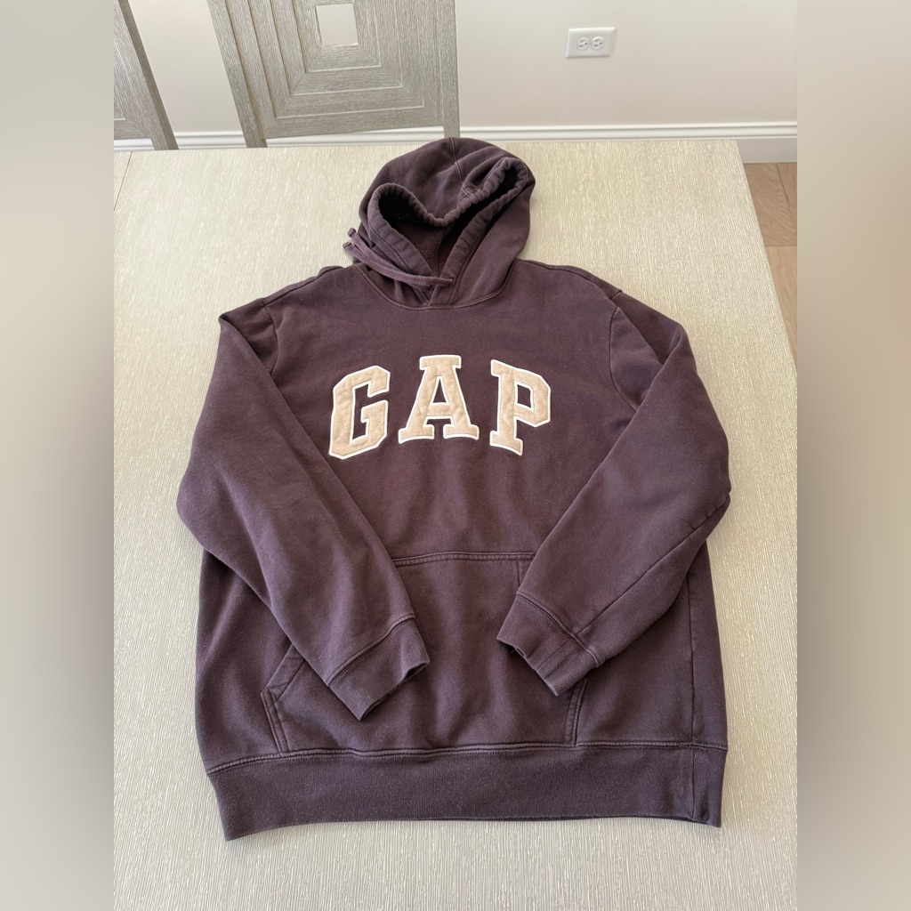 Gap Men's Dark Brown Hoodie